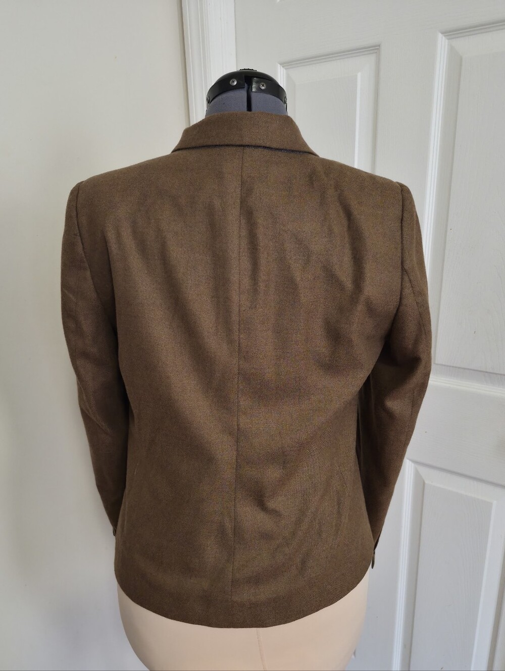 Zara Woman Double Breasted Camel Brown Tailored Blazer Size Large Office - Picture 3 of 6